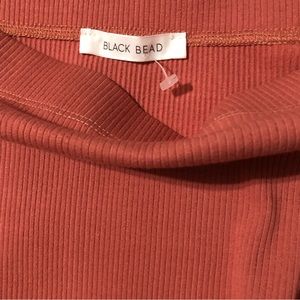 Black Bead Tube Top Style Ribbed Maxi Dress NWOT🌸